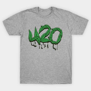 Dripping 420 Weed Leaves T-Shirt